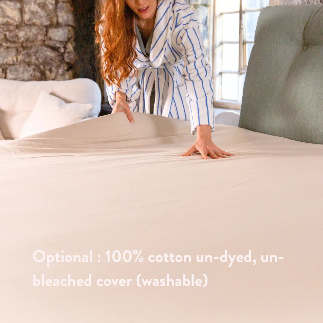 Graphite Latex Mattress Topper - Putnams UK FSC OEKO TEX natural