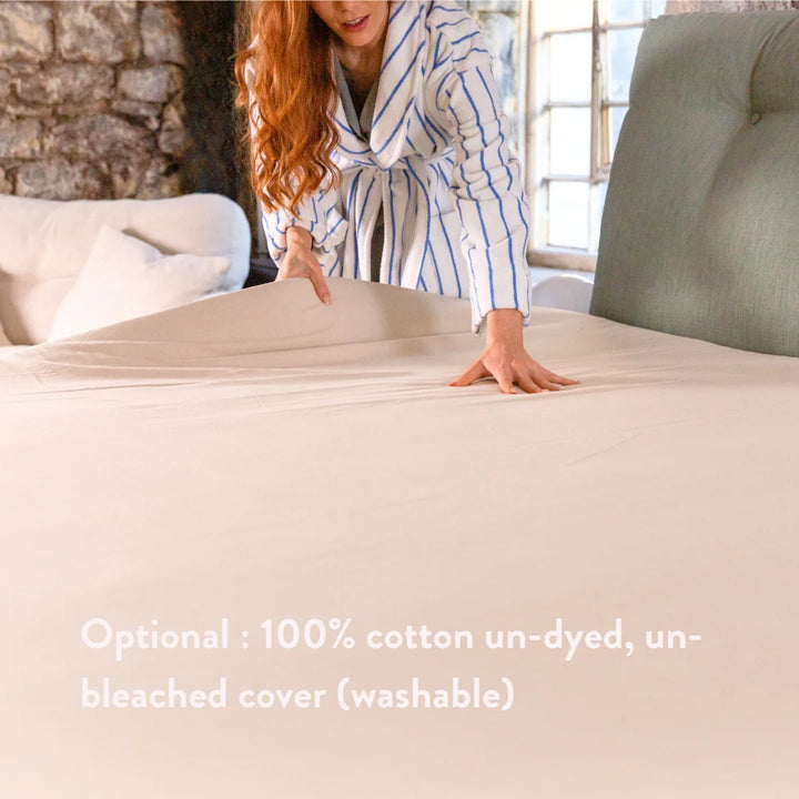 Graphite Latex Mattress Topper - Putnams UK FSC OEKO TEX natural