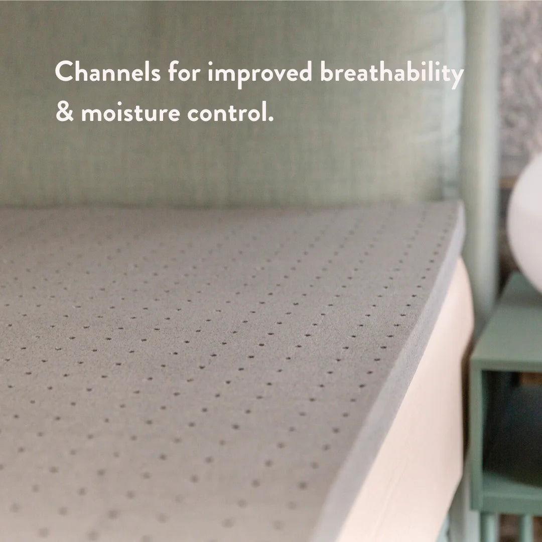 Graphite Latex Mattress Topper - Putnams UK FSC OEKO TEX natural