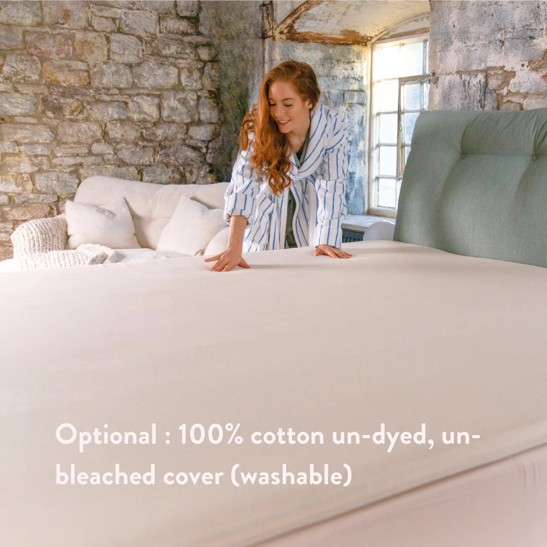 Graphite Latex Mattress Topper - Putnams UK FSC OEKO TEX natural