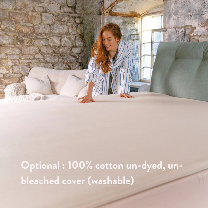 Graphite Latex Mattress Topper - Putnams UK FSC OEKO TEX natural