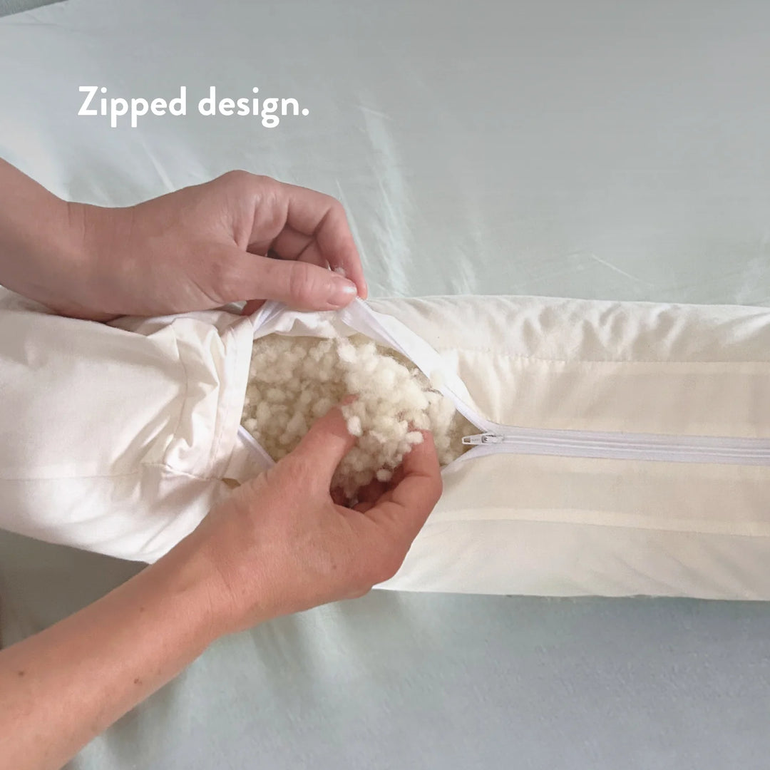 Housse de coussin d'allaitement en laine biologique uniquement
