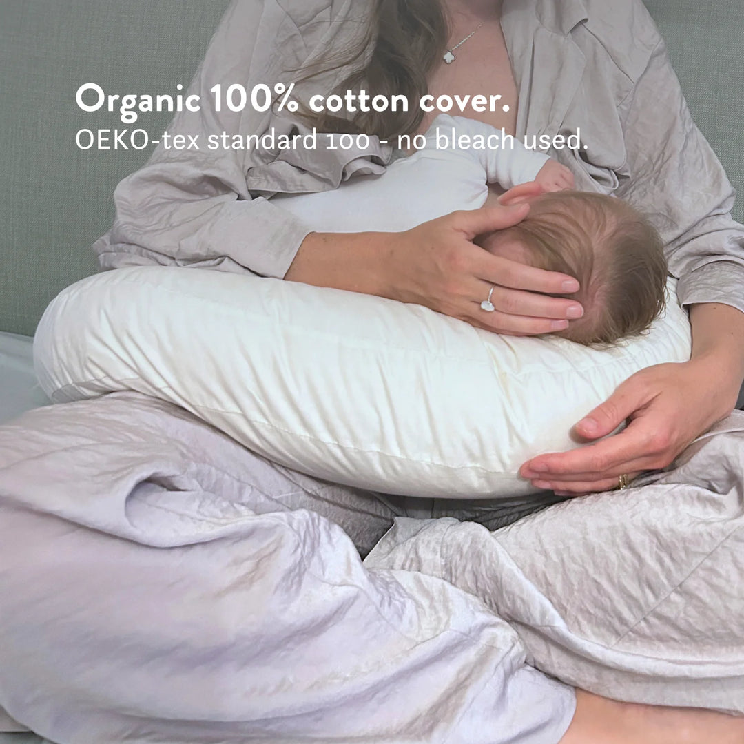 Housse de coussin d'allaitement en laine biologique uniquement
