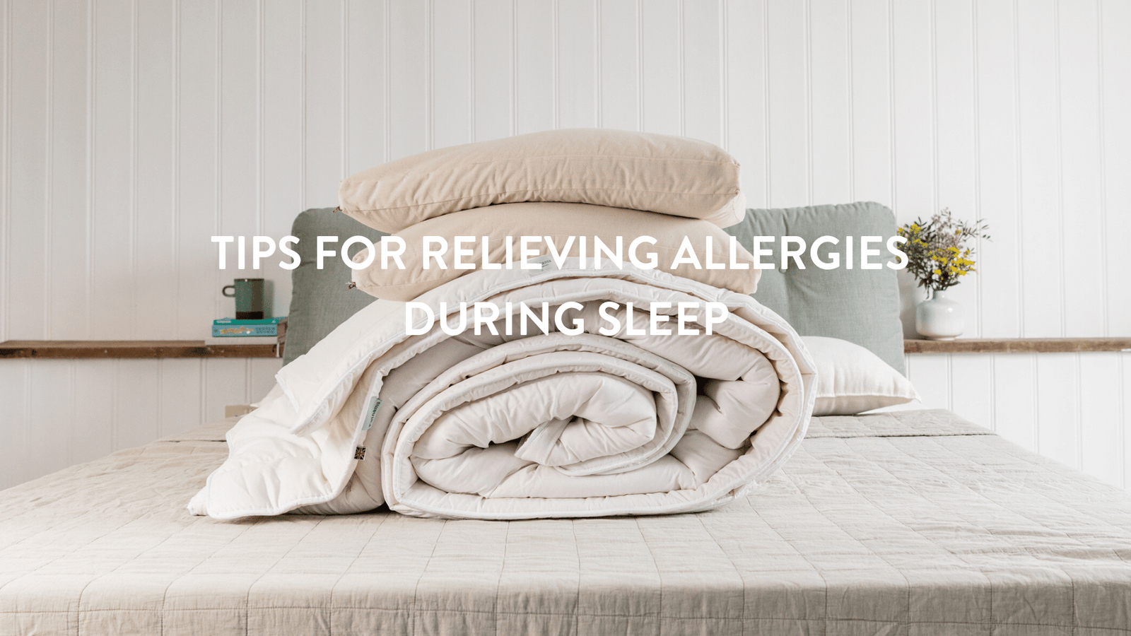 tips for relieving nighttime allergies during sleep with pillows