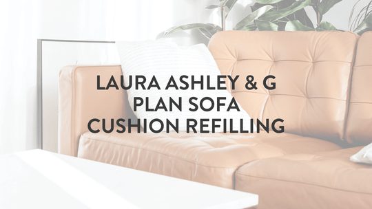 Laura Ashley &amp; G Plan Remplissage de coussins de canapé - Collection Royaume-Uni