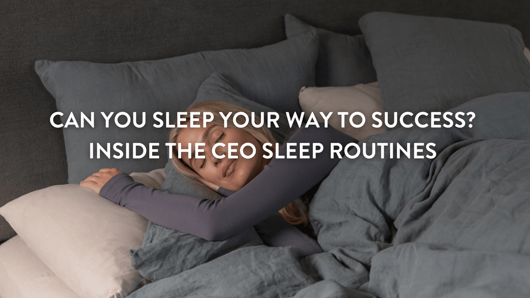 person sleeping on Putnams pillows wearing grey pyjamas