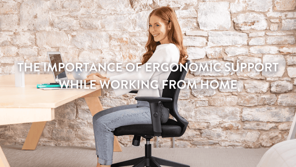 Person sitting on an office chair at a desk