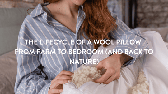 Le cycle de vie d'un oreiller en laine : de la ferme à la chambre (et retour à la nature)