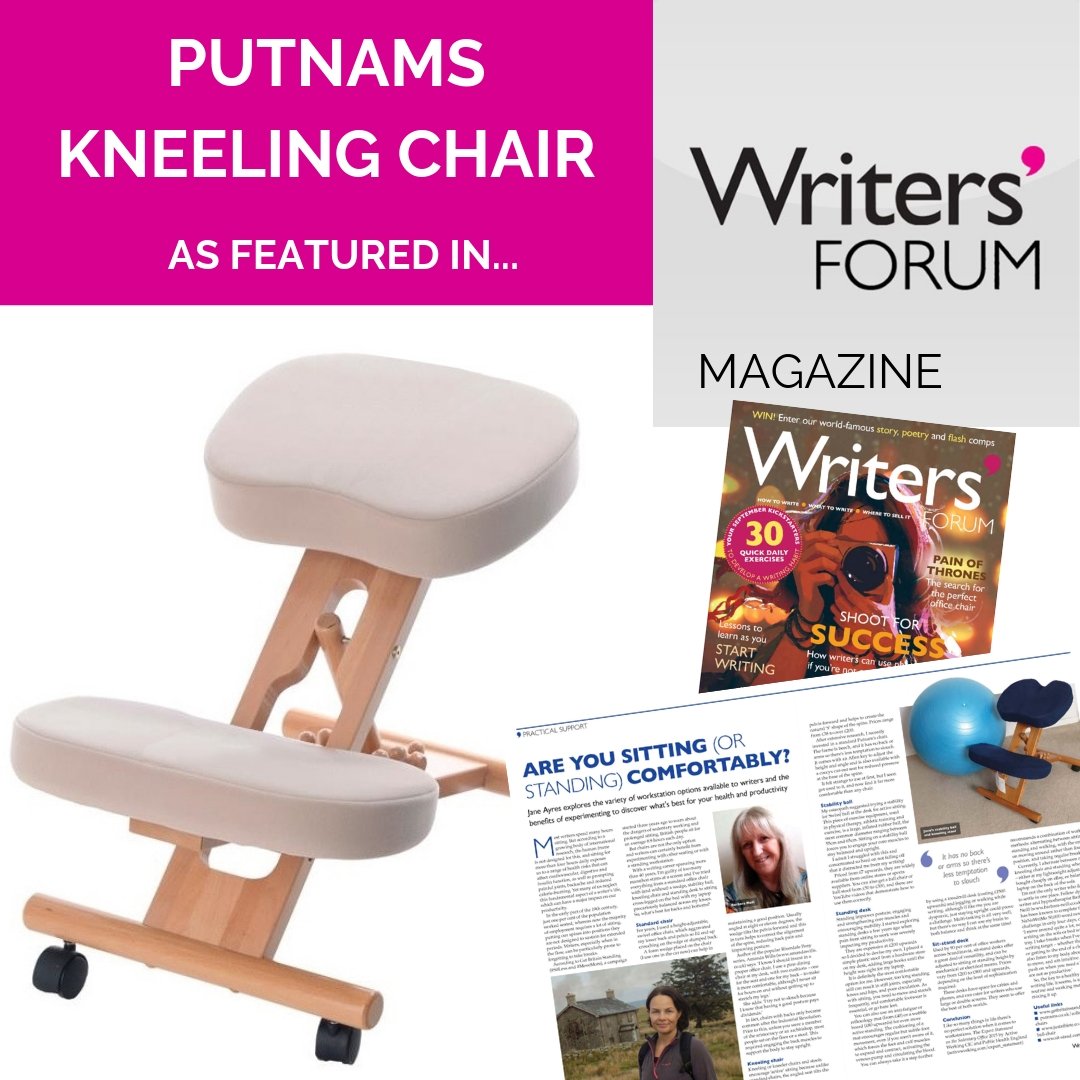 Putnam Kneeling Chair Recommended by Writers Forum Magazine for sitting For Long Periods of Time | Putnams