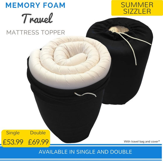 Surmatelas de voyage en mousse à mémoire de forme