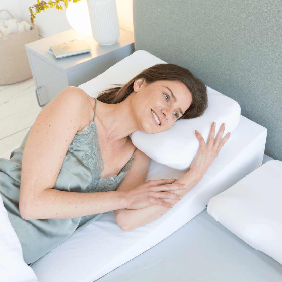 Oreiller Anti-Recflux Bébé Et Coussin De Grossesse | Mousse Mémoire De Forme 40x33x7 Cm | Soutien Latéral Et Incliné