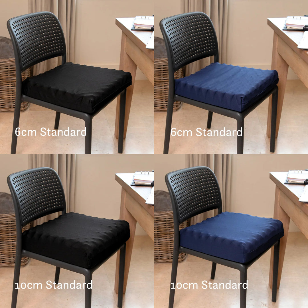 Bonyparts Sero Pressure Cushion - muscle wasting bony bums weight loss. For Office, dining room, car, sofa and arm chairs. Handmade in the UK with a 2 year guarantee. Cover included. High density foam.