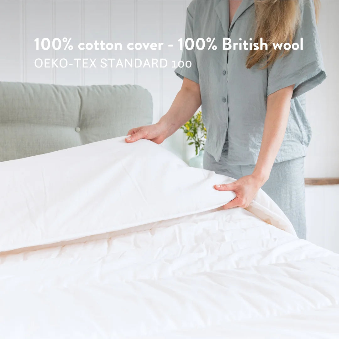 100% cotton & British wool OEKO TEX STANDARD 100.