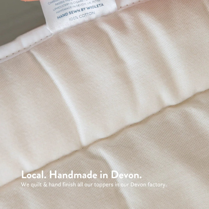 British Wool Mattress Topper OEKO TEX Standard 100 100% cotton UK made Putnams