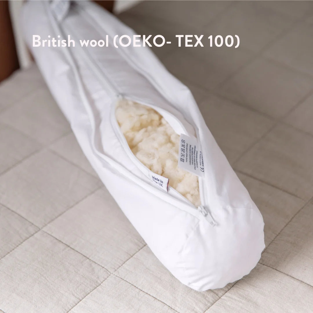 Cervical Roll - cervical spondylosis Neck Support Pillow Insert - Putnams british wool oeko tex 100