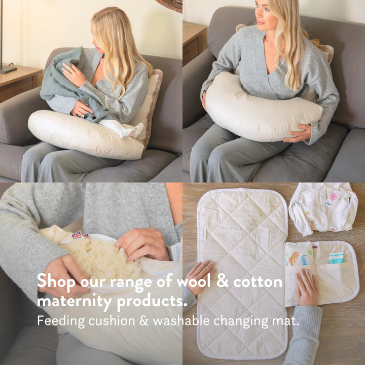 Organic Baby Playmat - 100% Cotton & Washable British Wool Plastic free