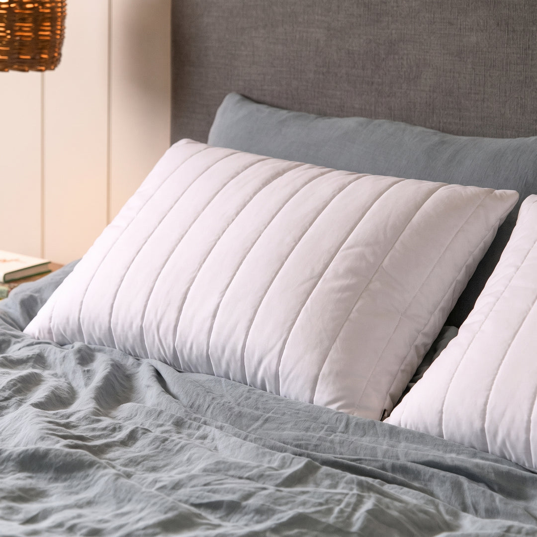 Oreiller matelassé en laine britannique - Ajustable