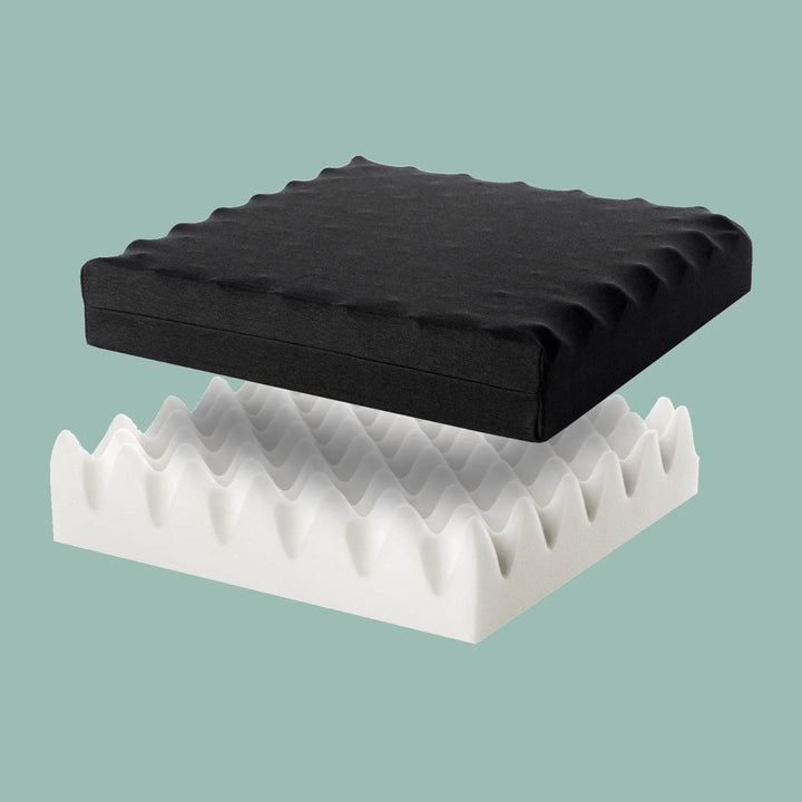 Sciatica Cushion for office, dining, sofa and car seats. Relieves pressure when sitting. Handmade in the UK. 