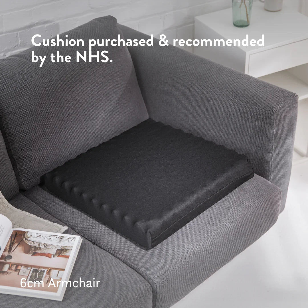 Cushion purchased and recommended by the NHS. Sero Pressure Cushion Coccyx Cut Out