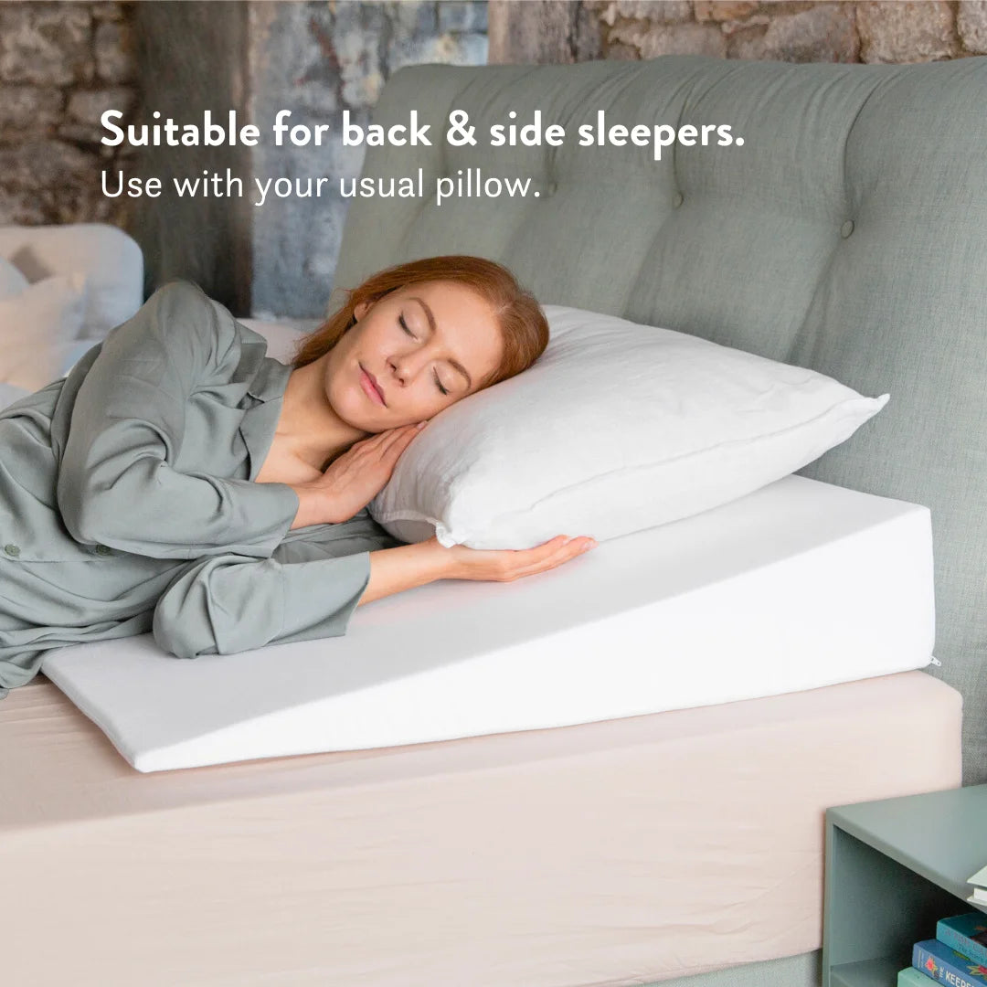 suitable for back & side sleepers. Use with your usual pillow.