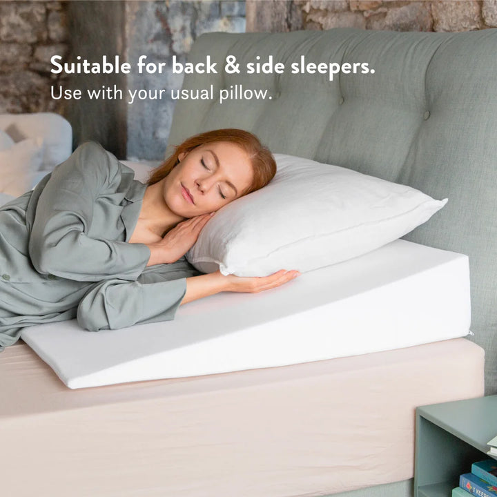 suitable for back & side sleepers. Use with your usual pillow.