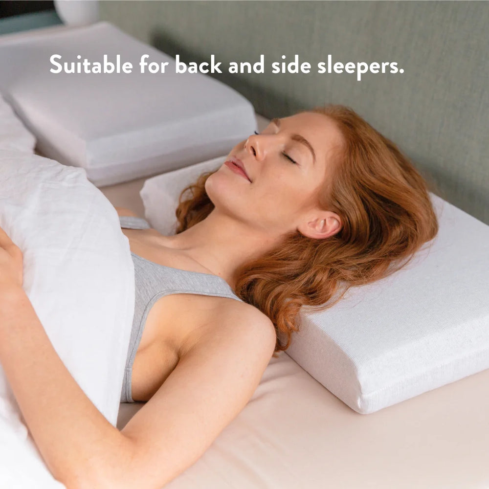 Graphite latex foam alternative natural chemical free plant made springy height adjustable cushion head neck shoulders Putnams UK