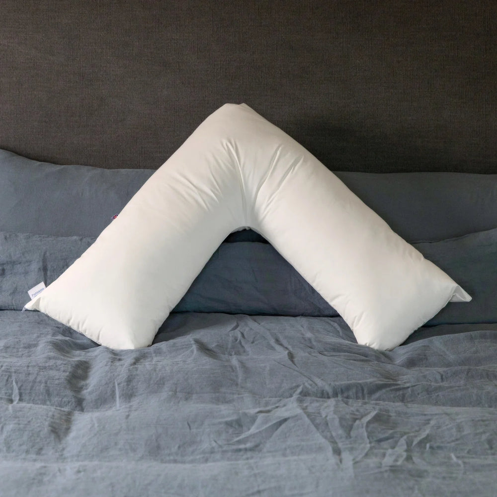 waterproof v shaped pillow cover zipped removable Putnams