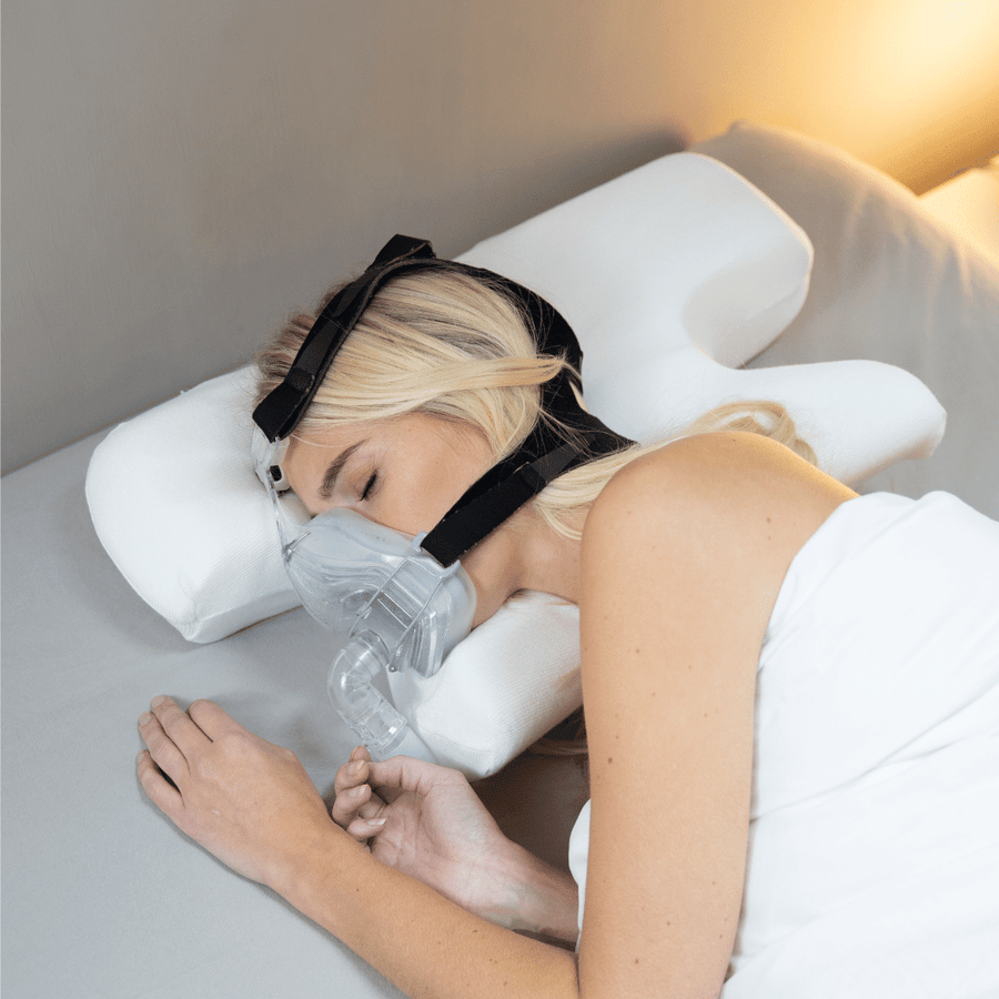 Advanced CPAP Pillow Sleep Apnoea - Putnams air into eyes pain red lines discomfort side sleeping