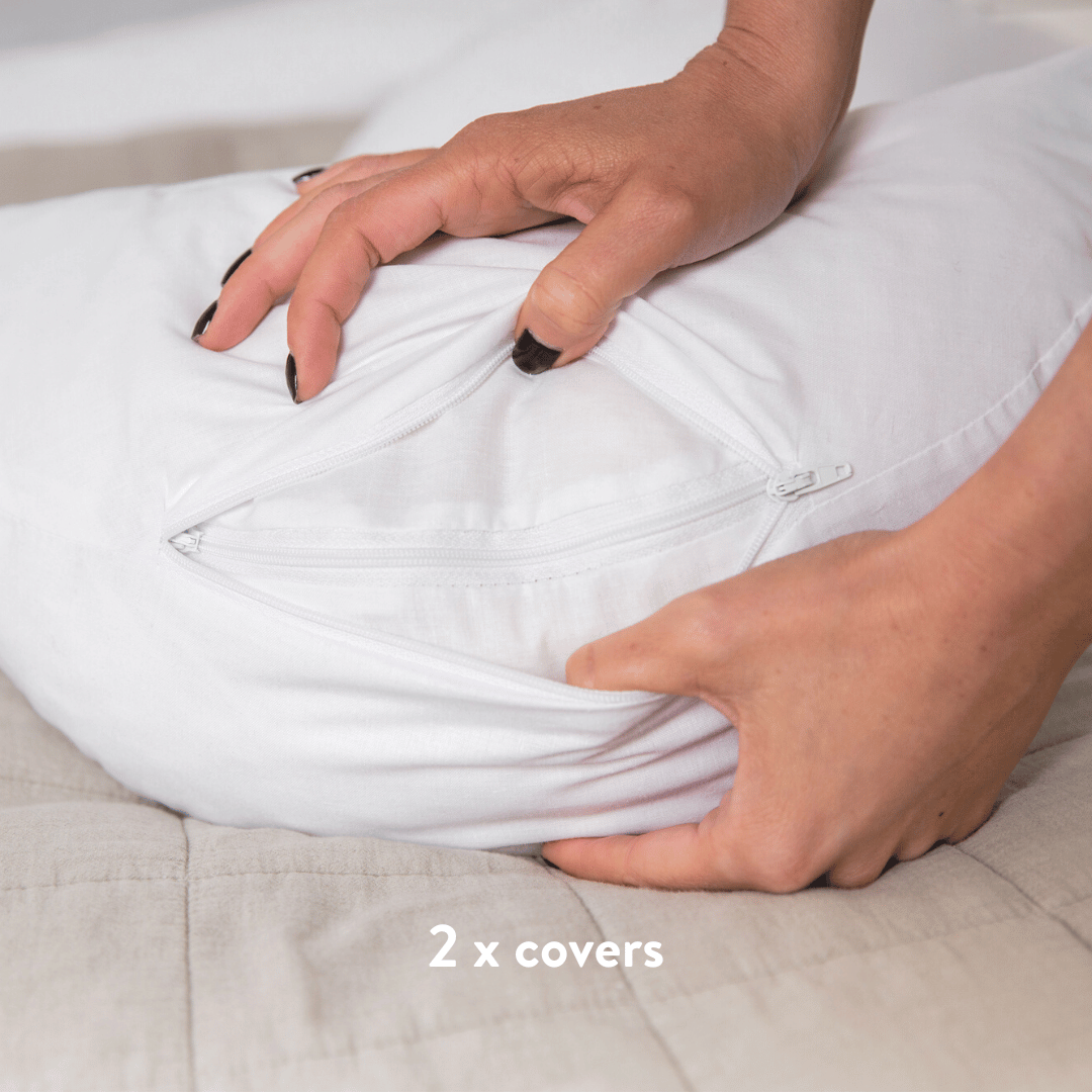 Back & Bump Pillow - Wool Pregnancy Cushion