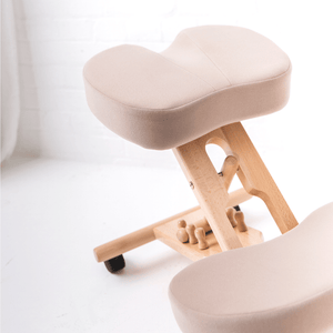 Memory Foam Kneeling Chair - UK Made- FSC Beech
